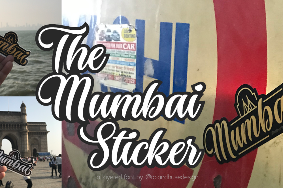 The Mumbai Sticker Font